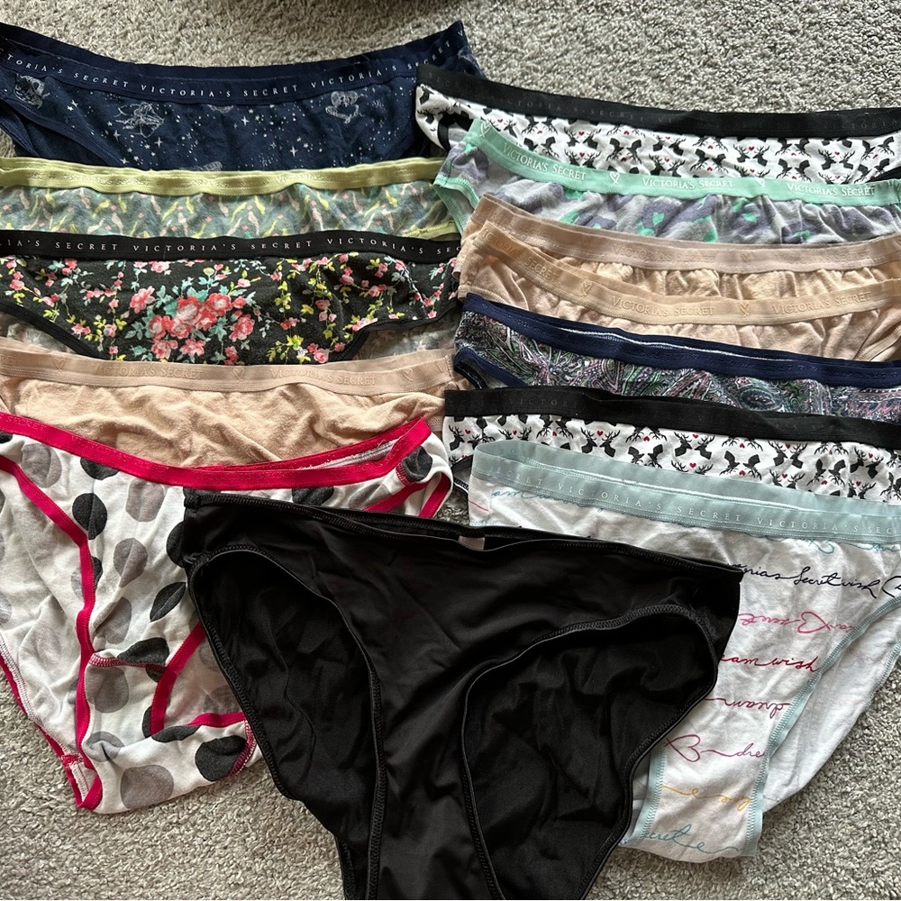 Lot of 13 Victoria’s Secret panties Sz xl